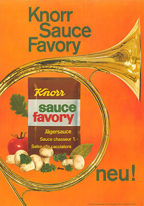 Knorr, Sauce Favory, Jägersauce, Neu!