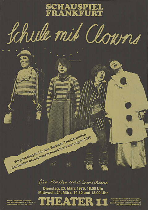 Schule mit Clowns, Schauspiel Frankfurt, Theater 11