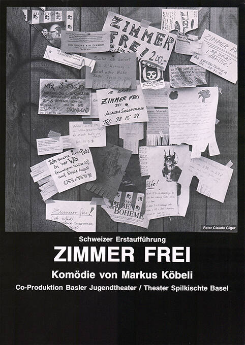 Zimmer Frei, Markus Köbeli, Basler Jugendtheater / Theater Spilkischte Basel