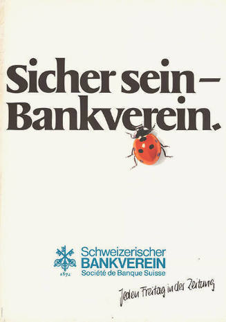 Sicher sein – Bankverein.