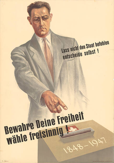 Bewahre Deine Freiheit, wähle freisinnig!