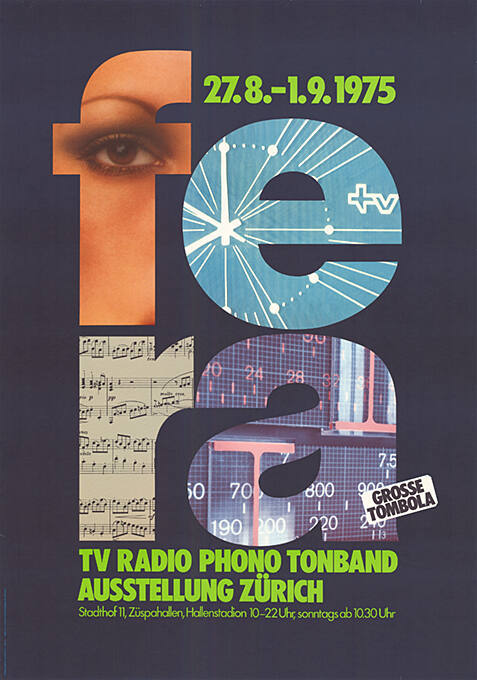 FERA, TV, Radio, Phono, Tonband Ausstellung, Zürich, Stadthof 11, Züspahallen, Hallenstadion