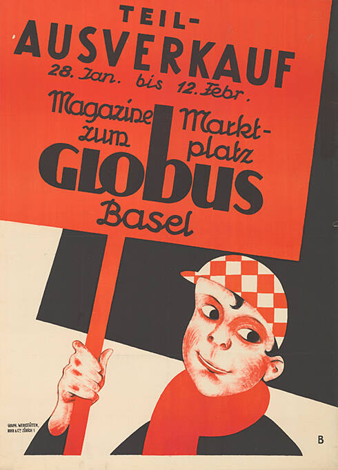 Teil-Ausverkauf, Magazine zum Globus, Marktplatz, Basel