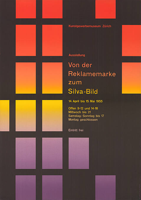 Von der Reklamemarke zum Silva-Bild, Kunstgewerbemuseum Zürich