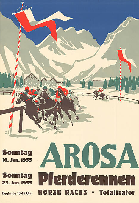 Arosa, Pferderennen, Horse Races, Totalisator