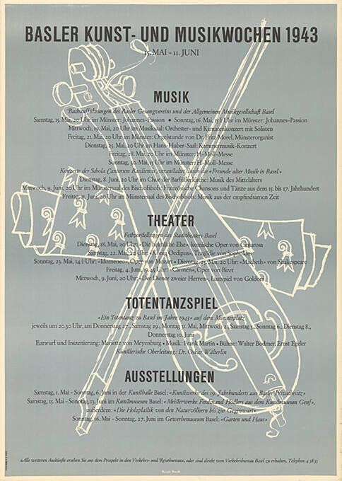 Basler Kunst- und Musikwochen 1943