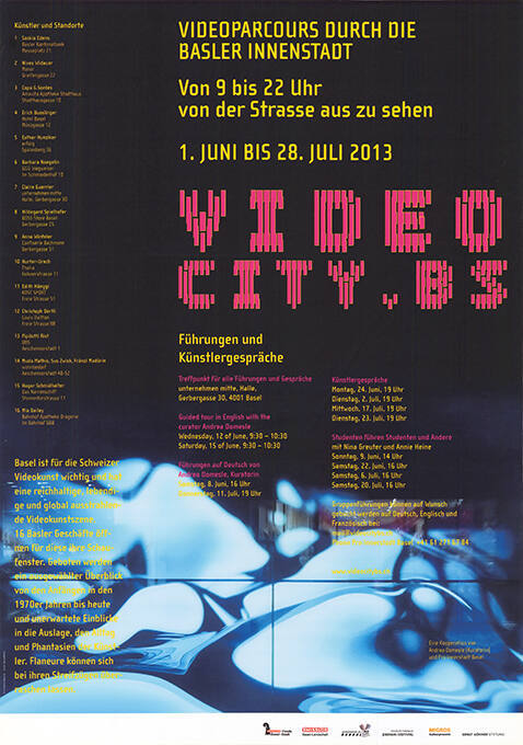 Videocity.bs, Videoparcours durch die Basler Innenstadt