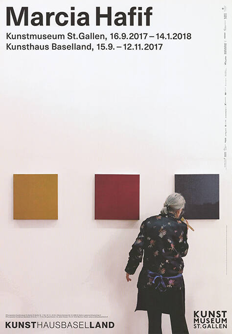 Marcia Hafif, Kunstmuseum St. Gallen, Kunsthaus Baselland