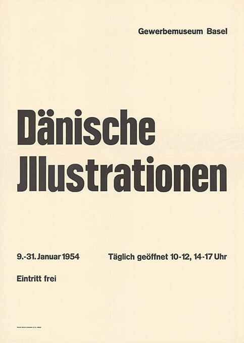 Dänische Illustrationen, Gewerbemuseum Basel