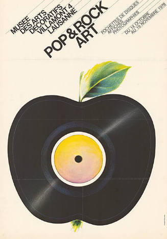 Pop & Rock Art, Pochettes de disques, affiches, photographies, Musée des arts décoratifs, Lausanne