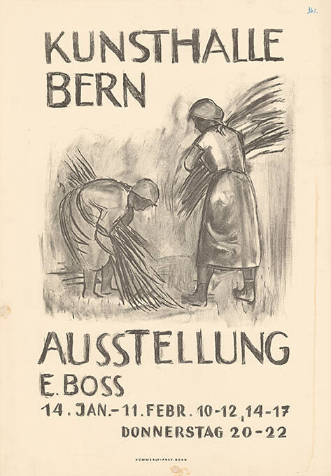 Ausstellung E. Boss, Kunsthalle Bern