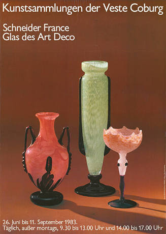 Schneider France, Glas des Art Déco, Kunstsammlungen der Veste Coburg