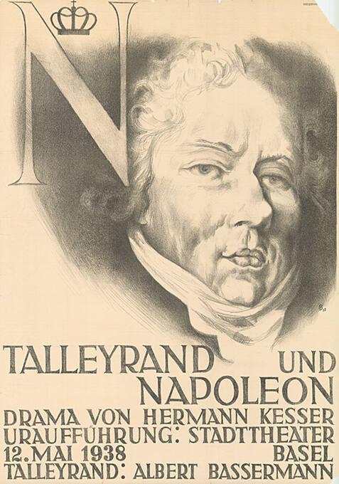 Talleyrand und Napoleon, Drama von Hermann Kesser, Stadttheater Basel