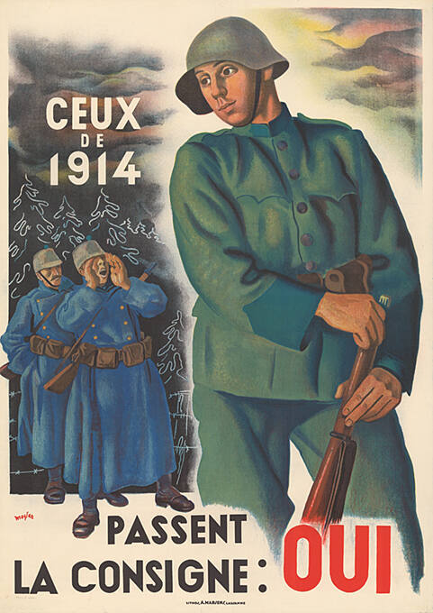 Ceux de 1914 passent la consigne: Oui