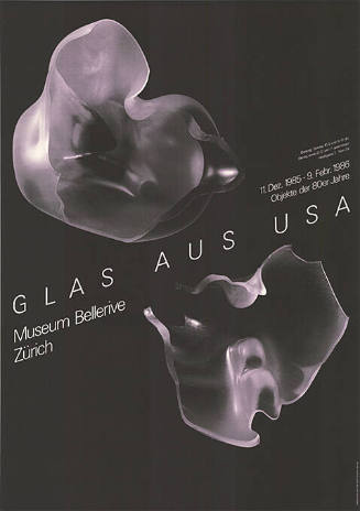 Glas aus USA, Objekte der 80er Jahre. Museum Bellerive Zürich