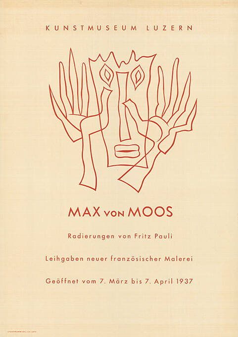 Max von Moos, Fritz Pauli, Französische Malerei, Kunstmuseum Luzern