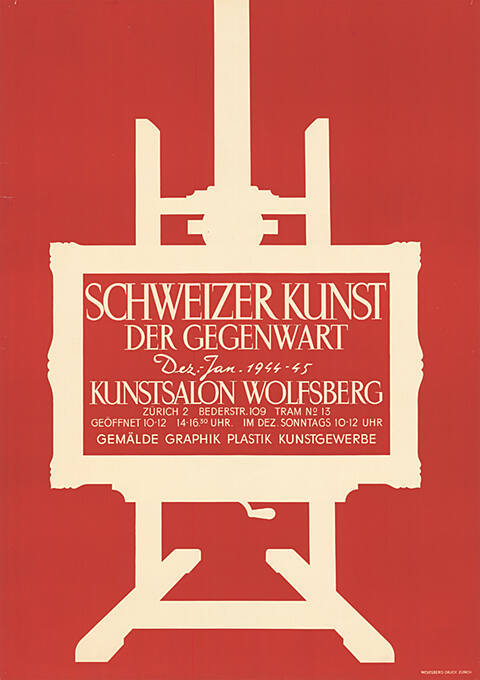 Schweizer Kunst der Gegenwart, Kunstsalon Wolfsberg, Zürich