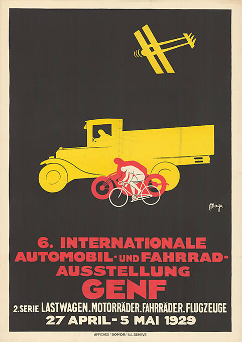 6. Internationale Automobil- und Fahrrad-Ausstellung Genf, 2. Serie Lastwagen, Motorräder, Fahrräder, Flugzeuge