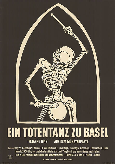 Ein Totentanz zu Basel, Münsterplatz Basel