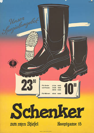 Unser Spezialangebot, Schenker, zum roten Stiefel, Hauptgasse 15