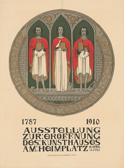 Zürcher Kunstgesellschaft 1787 1910, Ausstellung zur Eröffnung des Kunsthauses am Heimplatz Zürich