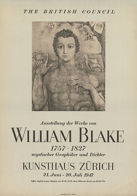 William Blake, Kunsthaus Zürich