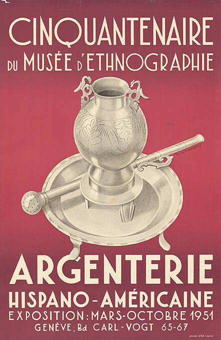 Cinquantenaire du Musée d’Ethnographie, Argenterie, Hispano-Américaine