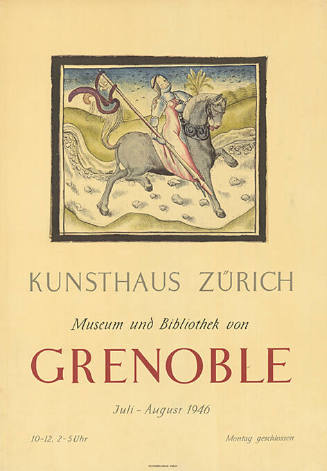 Museum und Bibliothek von Grenoble, Kunsthaus Zürich