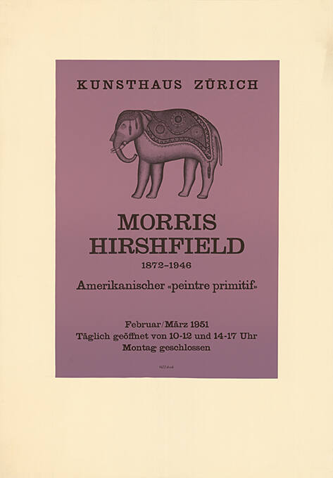 Morris Hirshfield, Kunsthaus Zürich