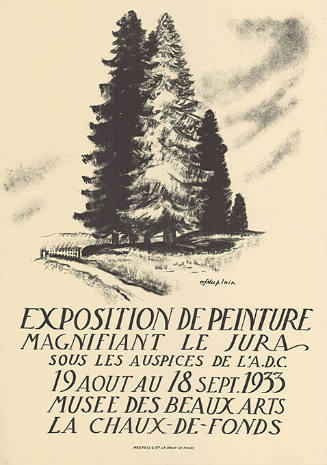 Exposition de peinture magnifiant le Jura, Musée des Beaux Arts, La Chaux-de-Fonds