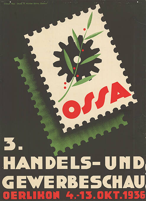 OSSA, 3. Handels- und Gewerbeschau, Oerlikon,