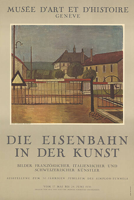 Die Eisenbahn in der Kunst, Musée d’art et d’histoire, Genève