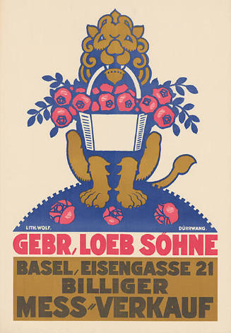 Gebr. Loeb Söhne, Basel, Eisengasse 21, Billiger Mess-Verkauf