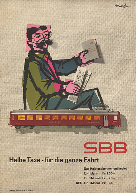 SBB, Halbe Taxe - für die ganze Fahrt.