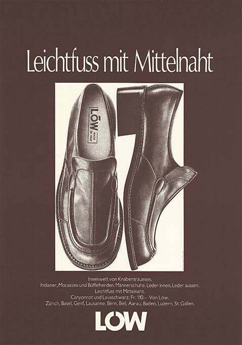 Leichtfuss mit Mittelnaht, Löw