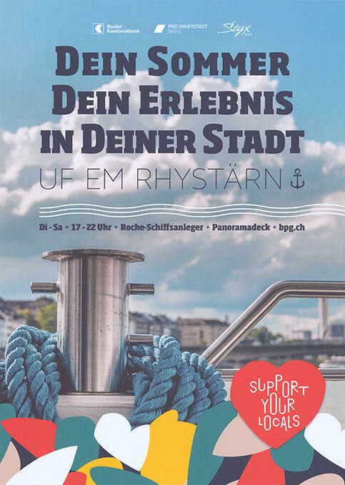 Dein Sommer, Dein Erlebnis, In deiner Stadt, Uf em Rhystärn, Support your locals