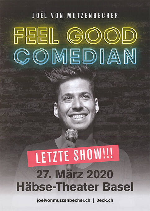 Joël von Mutzenbecher, Feel Good Comedian, Häbse-Theater Basel