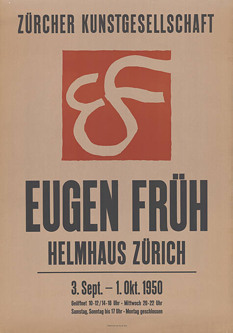 Eugen Früh, Helmhaus Zürich