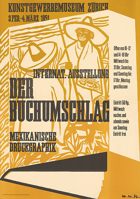 Internat. Ausstellung, Der Buchumschlag, Mexikanische Druckgraphik, Kunstgewerbemuseum Zürich