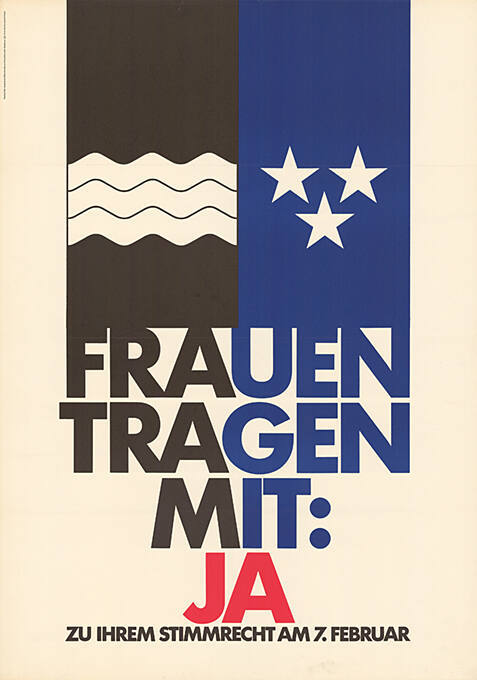 Frauen tragen mit: Ja zu ihrem Stimmrecht am 7. Februar
