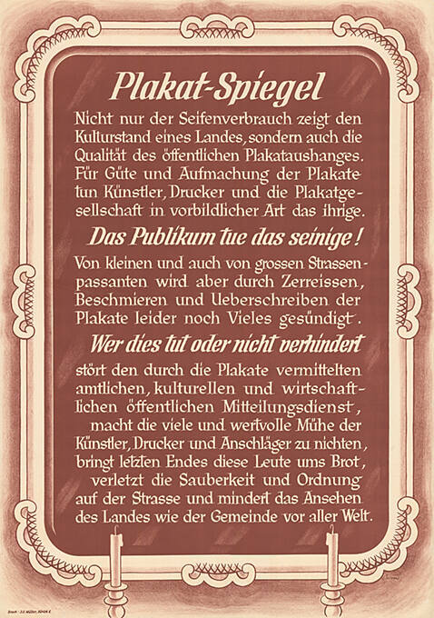 Plakat-Spiegel