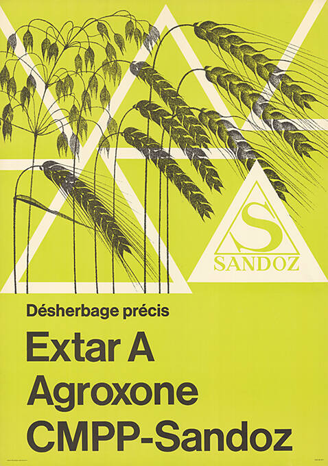 Désherbage précis, Extar A, Agroxone, CMPP-Sandoz