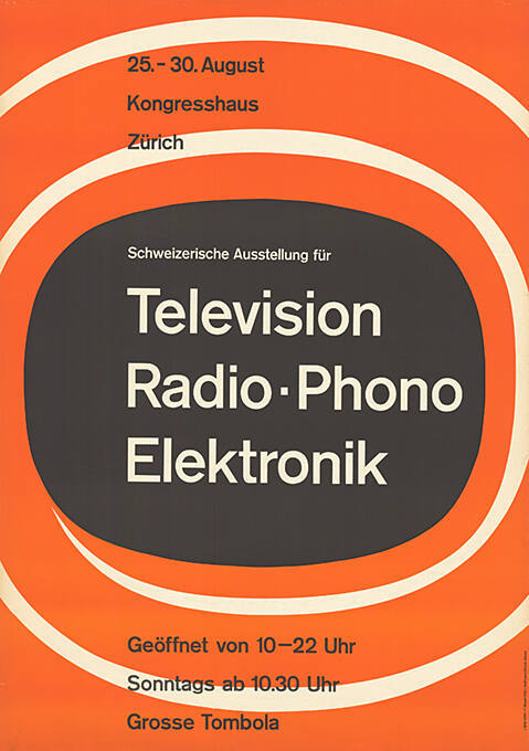 Schweizerische Ausstellung für Television Radio, Phono, Elektronik, Kongresshaus Zürich