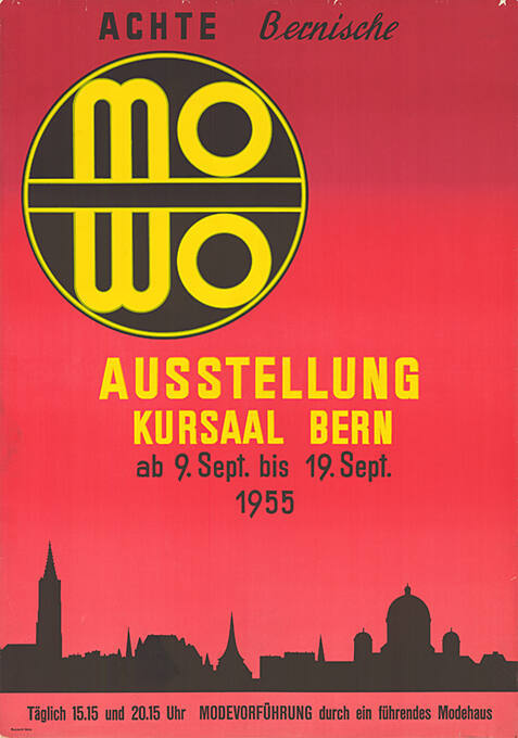 Achte Bernische MOWO Ausstellung, Kursaal Bern