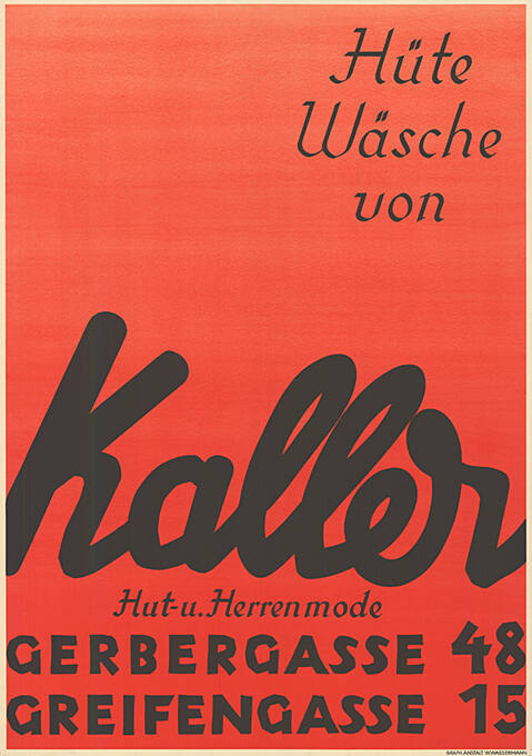 Hüte, Wäsche von Kaller