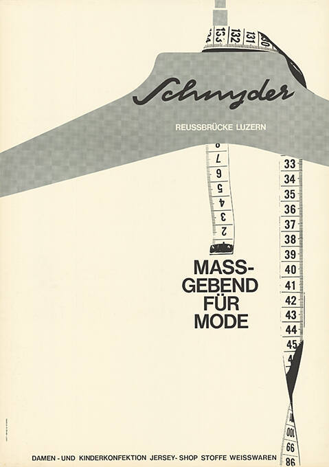 Schnyder, Massgebend für Mode
