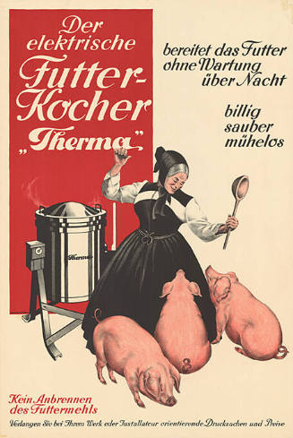 Der elektrische Futter-Kocher „Therma“ bereitet das Futter ohne Wartung über Nacht, billig, sauber, mühelos