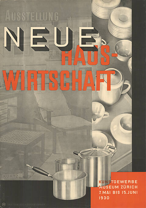 Neue Hauswirtschaft, Kunstgewerbemuseum Zürich