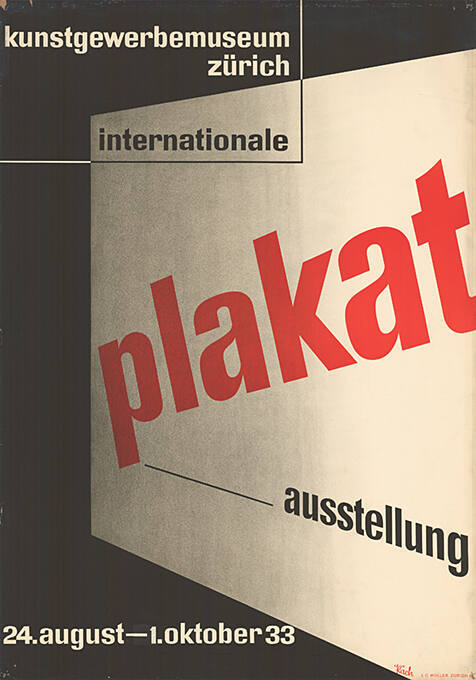 internationale plakat ausstellung, kunstgewerbemuseum zürich