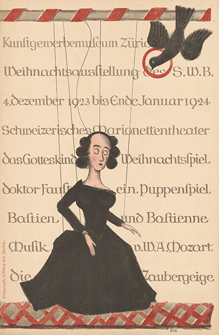 Weihnachtsausstellung des SWB, Schweizerisches Marionettentheater, Kunstgewerbemuseum Zürich